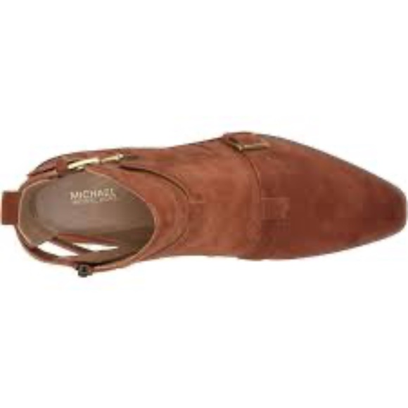 NEW New Michael Kors Radley Bootie  SUEDE Tan/ brown 10 - Picture 5 of 9
